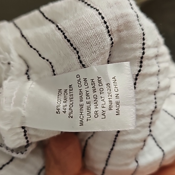 Joie striped shirt with button down vee - Picture 6 of 7